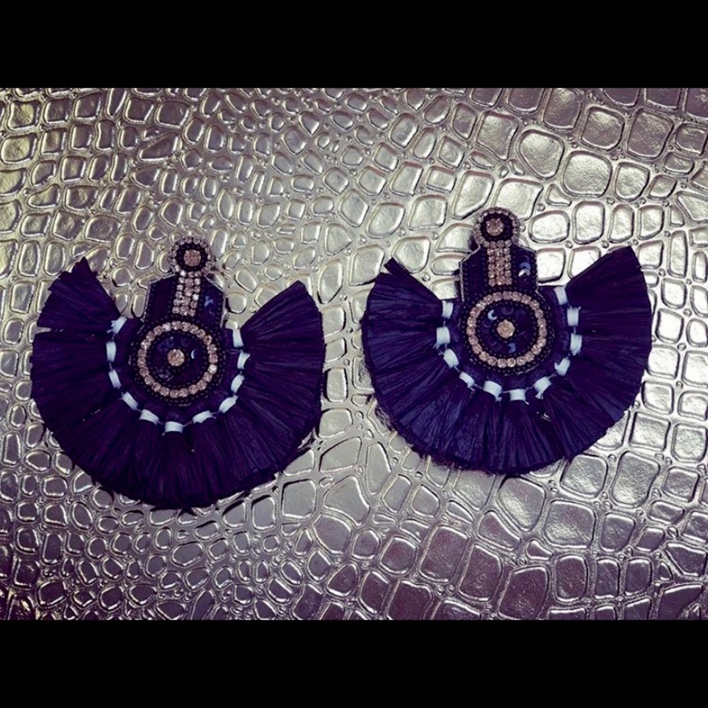 Black earrings